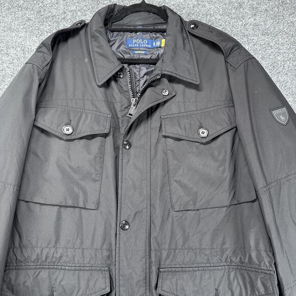 Polo Ralph Lauren Performance Men's Black Water-Repellent Field Jacket Size L - Picture 3 of 11